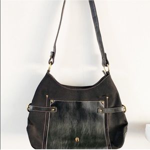 ETIENNE AIGNER BLACK HANDBAG